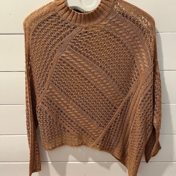 🤎GABBY ISABELLA – Open Knit Sweater – Size XS - Picture 3 of 8